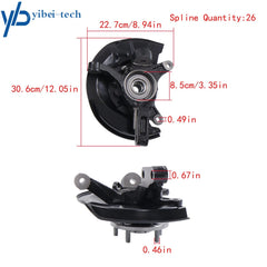 Front Steering Knuckle & Wheel Hub Bearing Assembly For Toyota Camry 1997-2001 6B93BC-57