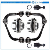 Fits 04-05 Ford F-150 4WD Front Upper Control Arm Ball Joints Wheel Bearing Hub KOEEP