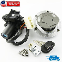 Ignition Switch Seat Gas Cap Cover Lock Key Set For Kawasaki Ninja EX250 EX300