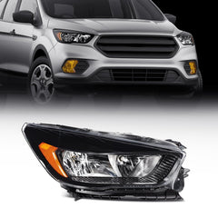Right Side Headlight For 2018-2019 Ford Escape 1.5L 2.0L 2.5L Black Amber KOEEP