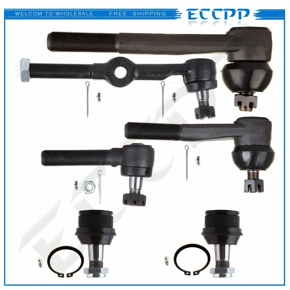 6x Suspension Ball Joint & Tie Rod Ends Drag Link For Chevrolet Blazer 1987-1991 6B93BC-57