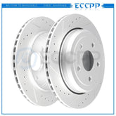 Rear Discs Brake Rotors Set For Dodge Durango 2011 2012 - 2018 Drill and Slot