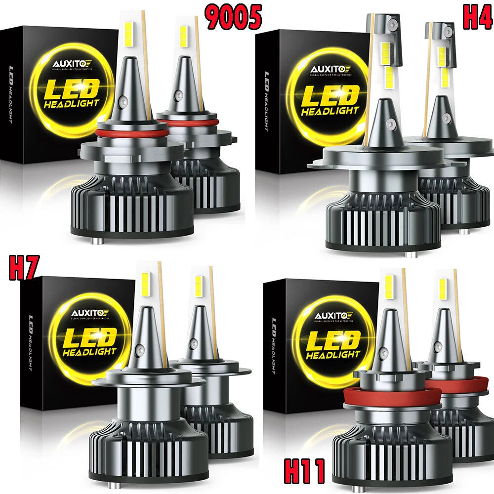 AUXITO H4 H7 H11 H13 9006 9007 9012 LED Headlight Bulb High Low Beam Lamp USEA AUXITO