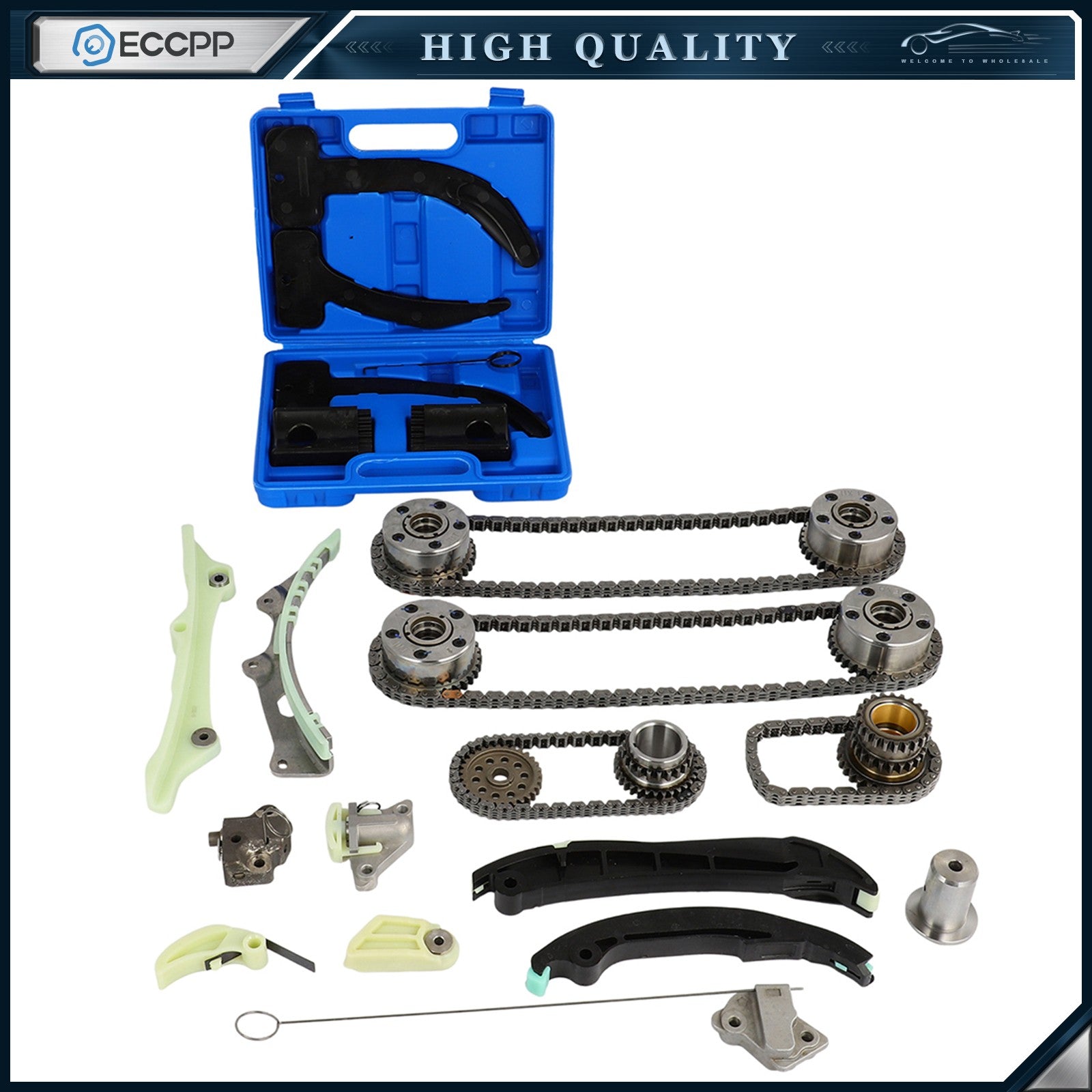 Timing Chain VVT Gear & Tool Kit For 11-15 Chrysler Dodge Ram 3.6L V6 Pentastar 6B93BC-57