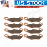 4 Pairs Brake Pads F + R For Polaris 6x6 EFI Sportsman 800 2009-2014 Sintered 6B93BC-57