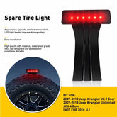 3rd LED Rear Tail Brake Third Light for 2007-2018 Jeep Wrangler JK Clear Lens US 6B93BC-57