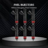 6pcs Fuel Injectors For 2005 2006 Jeep Wrangler 4.0L 53013690AA KOEEP