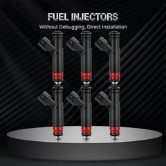 6pcs Fuel Injectors For 2005 2006 Jeep Wrangler 4.0L 53013690AA KOEEP