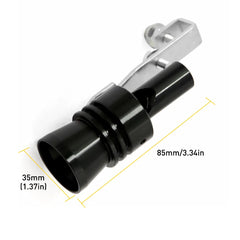 Universal Exhaust Turbo Muffler Pipe Sound Whistle Car Oversized Roar Maker XL 6B93BC-57