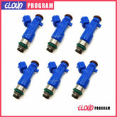 6PCS 550cc Fuel Injectors For Infiniti G37 Nissan GT-R 3.8 V6 16600-JF00A 6B93BC-57