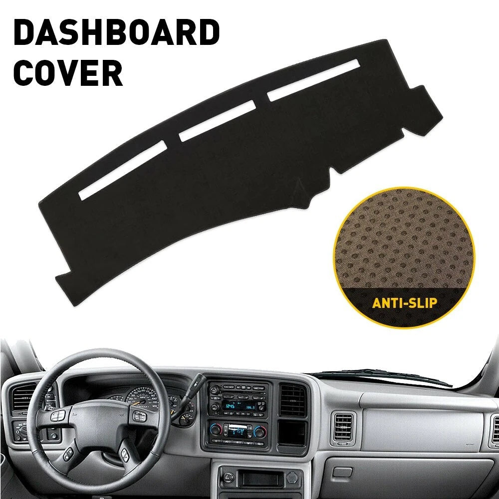 Dash Cover Mat For 1999-2006 Chevy Black Silverado/Tahoe/Suburban Dashboard Pad 6B93BC-57