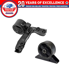 Fits 1989-1991 Hyundai Sonata 2.4L MANUAL Front & Front LT Motot Mount 2PC : 6B93BC-57