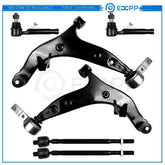 ECCPP 6pcs Complete Front Tie Rod Ends Suspension Kit For 2004-2009 Nissan Quest KOEEP