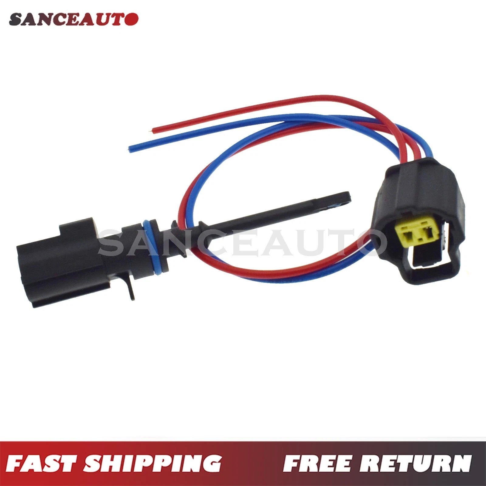 Intake Air Temperature Sensor W/ Connector for Chrysler Dodge Ram Jeep 5149279AC 6B93BC-57