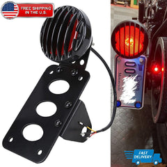 Side Mount License Plate Bracket Holder & Tail Light For BMW Yamaha Benelli KTM