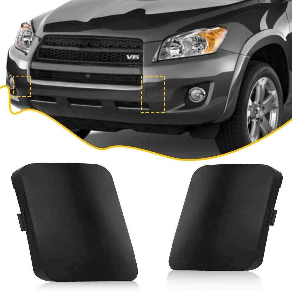 2pcs Front Bumper Tow Hook Cover Fit For Toyota RAV4 2006 2007 2008 6B93BC-57