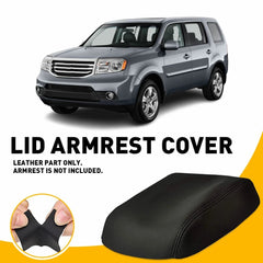 1X Console Lid Armrest Leather Black For 2009-2015 Honda Pilot Car Replace Parts 6B93BC-57