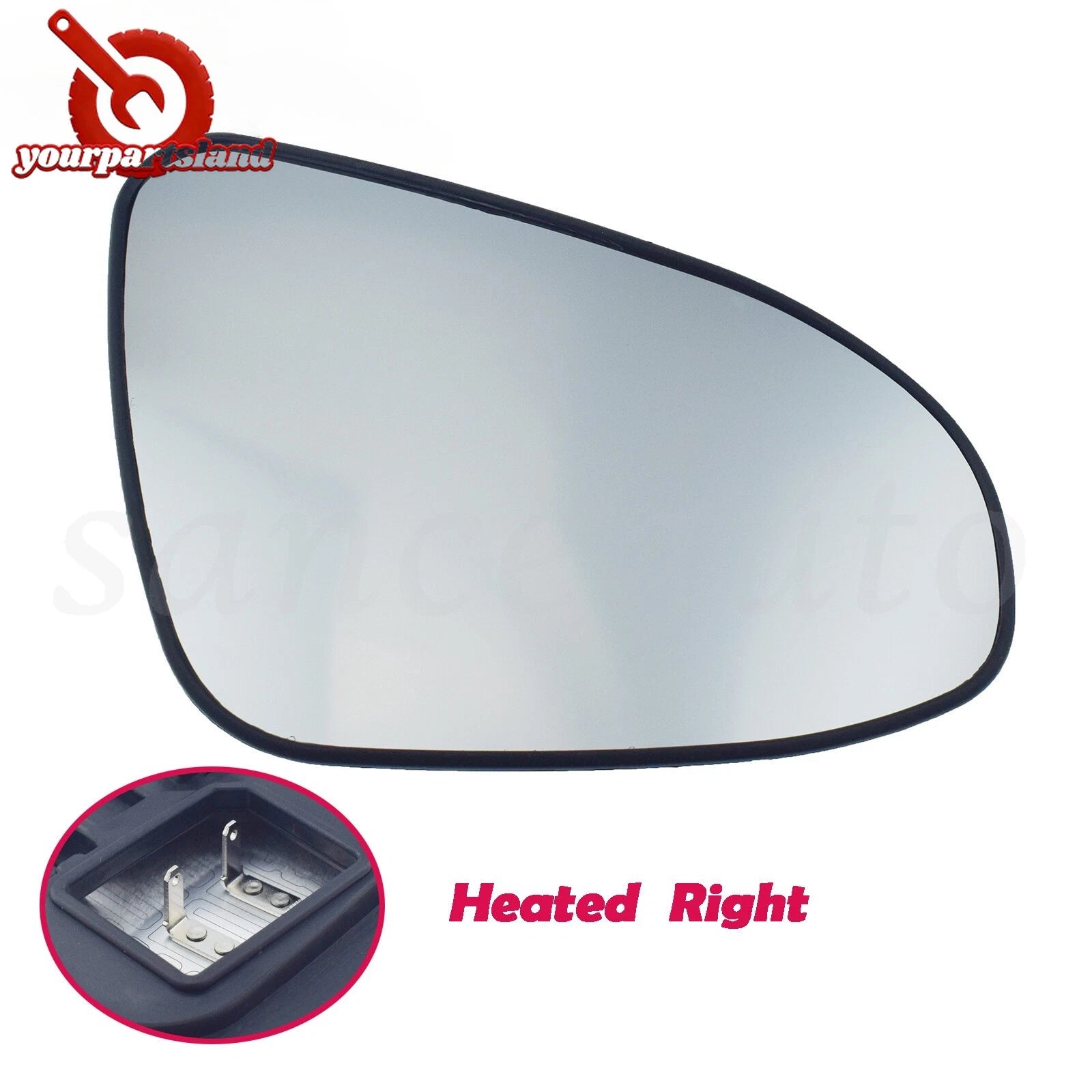Heated Side View Mirror Glass RH Passenger 8791002G10 for Toyota Corolla 12-19 6B93BC-57