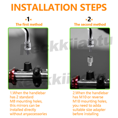 10MM CHROME TEARDROP CUSTOM MOTORCYCLE VIEW MIRRORS FOR HARLEY CRUISER CHOPPER