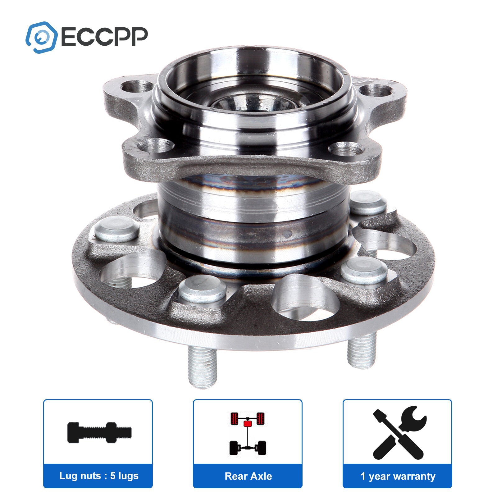 1Pc Wheel Hub Bearing Rear AWD For Toyota Highlander Venza Lexus RX330 RX350 6B93BC-57