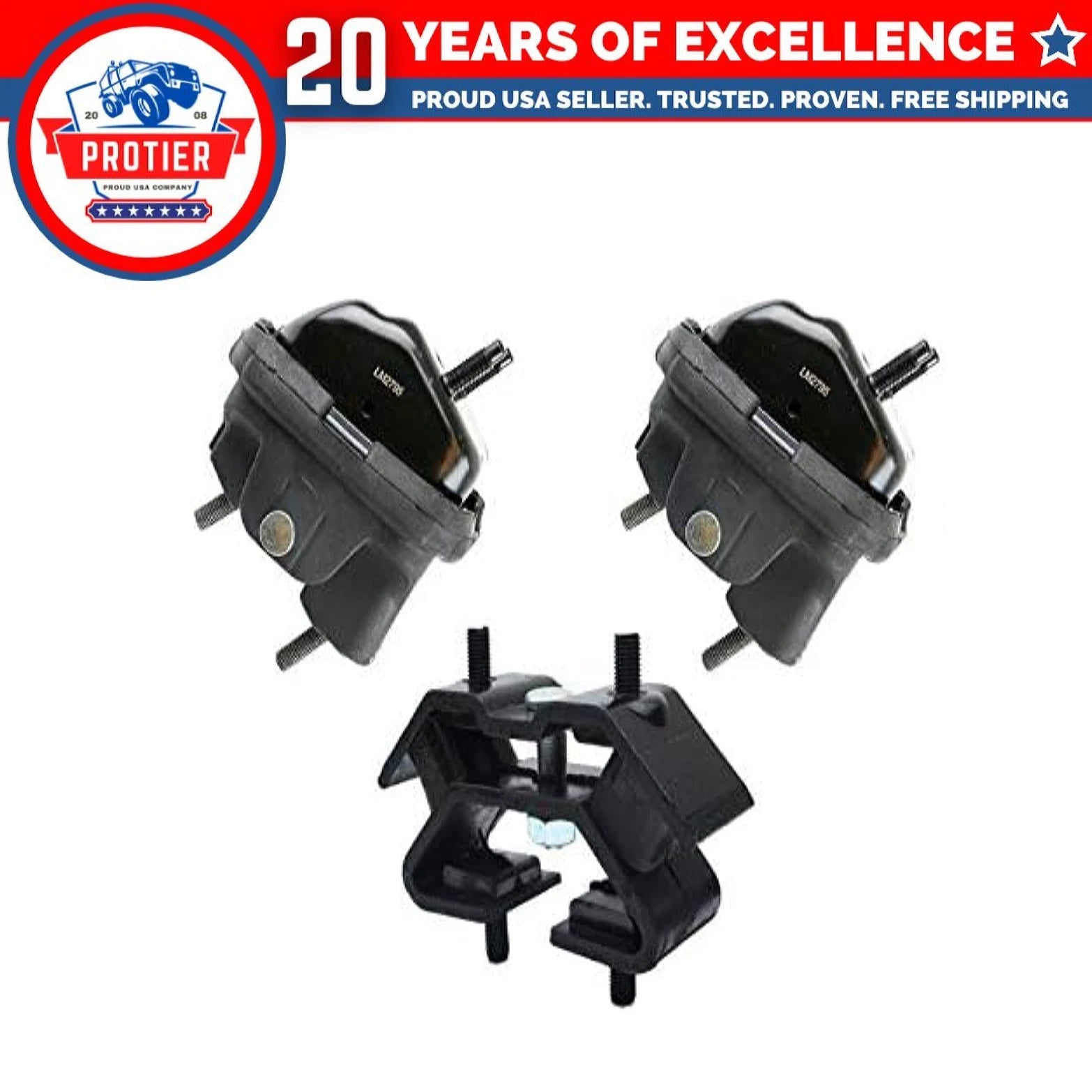 Motor & Trans Mount Set 93-97 Fits Dodge Chrysler Intrepid 3.3/ 3.5L 3PCS 6B93BC-57