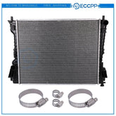 Radiator 2789 with Universal Oil Hose Clamps Kit for 2005-2014 Ford Mustang 6B93BC-57