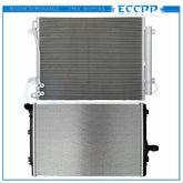 Aluminum Radiator & AC Condenser Cooling Kit For 2006-2008 Volkswagen Passat 6B93BC-57