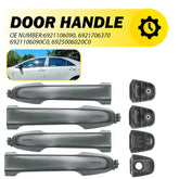 4X DOOR HANDLES COLOR CODE 1G3 MAGNETIC GRAY METALLIC FOR 2012-2017 TOYOTA CAMRY 6B93BC-57