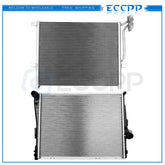 Aluminum Radiator & AC Condenser Cooling Kit For 2001-2005 BMW 320i 2.2L 6B93BC-57