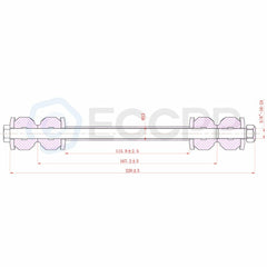 2 Inner 2 Outer Tie Rods 2 Sway Bar Link for 01-10 Chevrolet Silverado 2500 HD