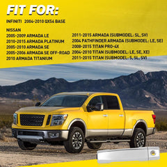 Front Left Driver Chrome Exterior Door Handle for Nissan Titan Armada 05-15 EOA 6B93BC-57