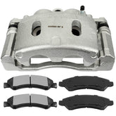 Front Left Right Brake Caliper Brake Pads Set 5Pcs For GMC Sierra 1500 2005-2008 6B93BC-57