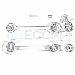 1991-2002 Fits Saturn SL1 SL2 4Pcs Front Lower Control Arms Outer Tie Rods Part 6B93BC-57