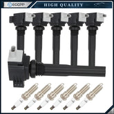 6 For 18 19 3.5L V6 Ford Expedition F-150 Navigator Ignition Coil Spark Plugs