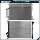 Aluminum Radiator & AC Condenser Cooling Kit For 2008 2009 2010 Dodge Charger 6B93BC-57