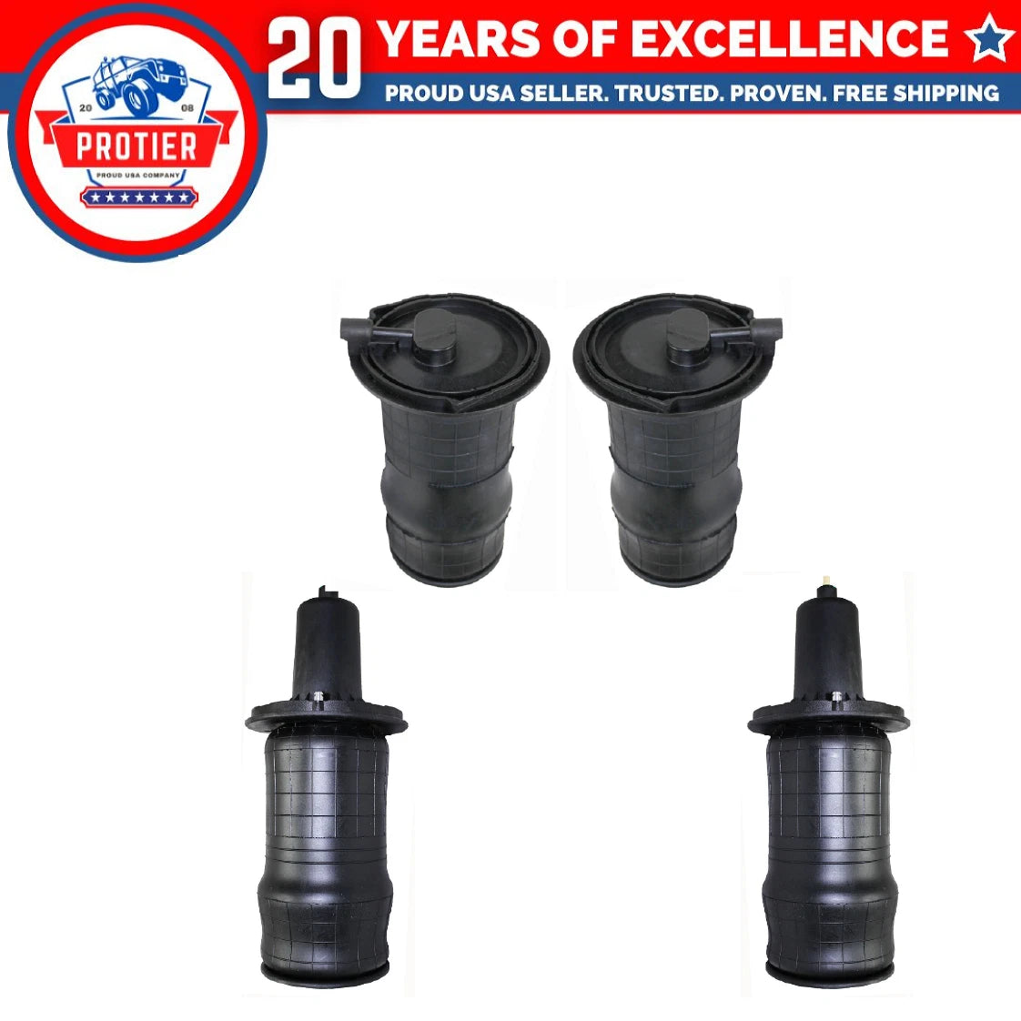 Front & Rear Air Suspension Spring 4PCS Set Fit 1995-2002 Land Rover Range 6B93BC-57