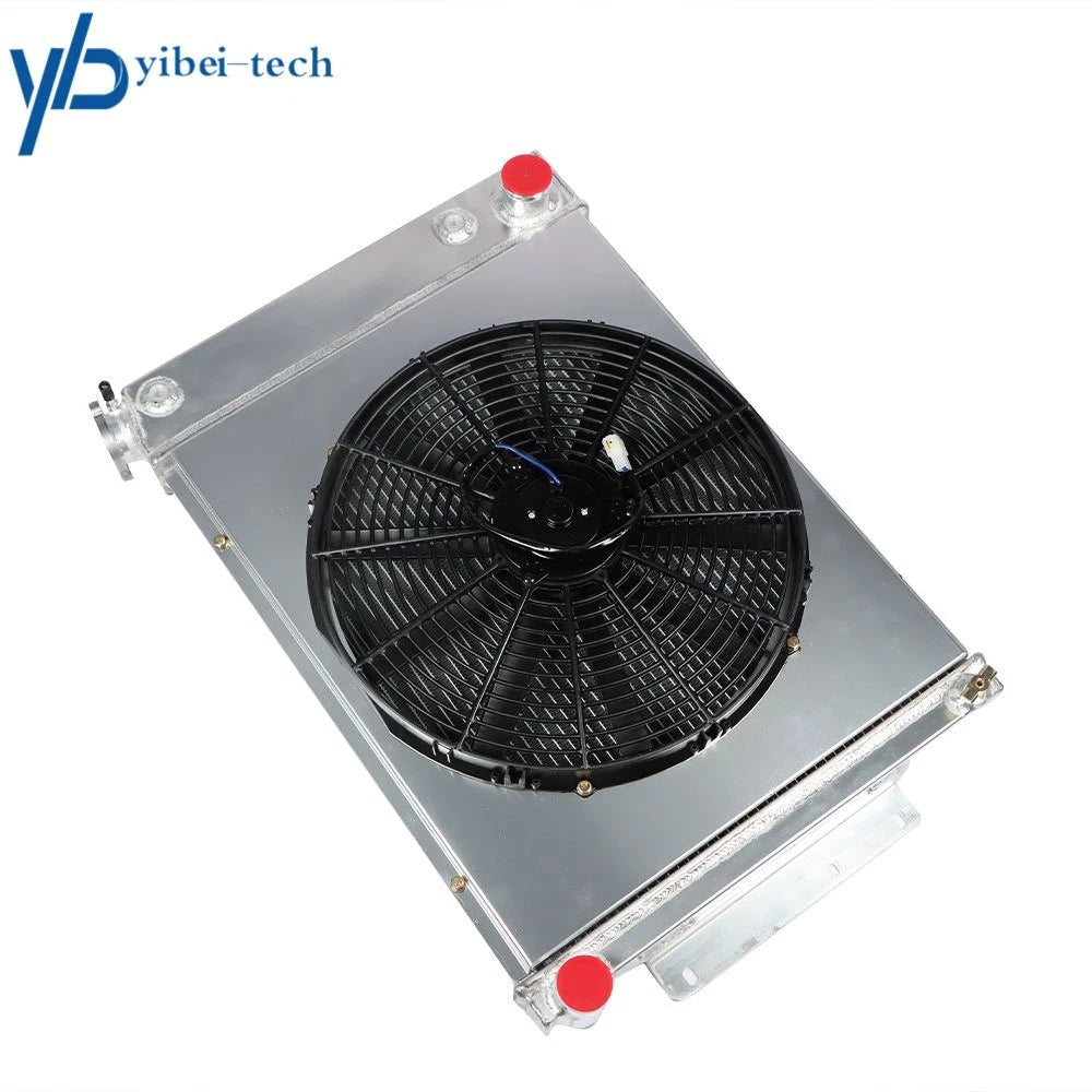 1967-1969 For Chevy Camaro Pontiac Firebird MT 3 Row Radiator+Shroud Fan 6B93BC-57