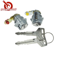LH RH Door Lock Set with Keys for Toyota Corolla Geo Prizm 1988-1992 69052-12210 6B93BC-57