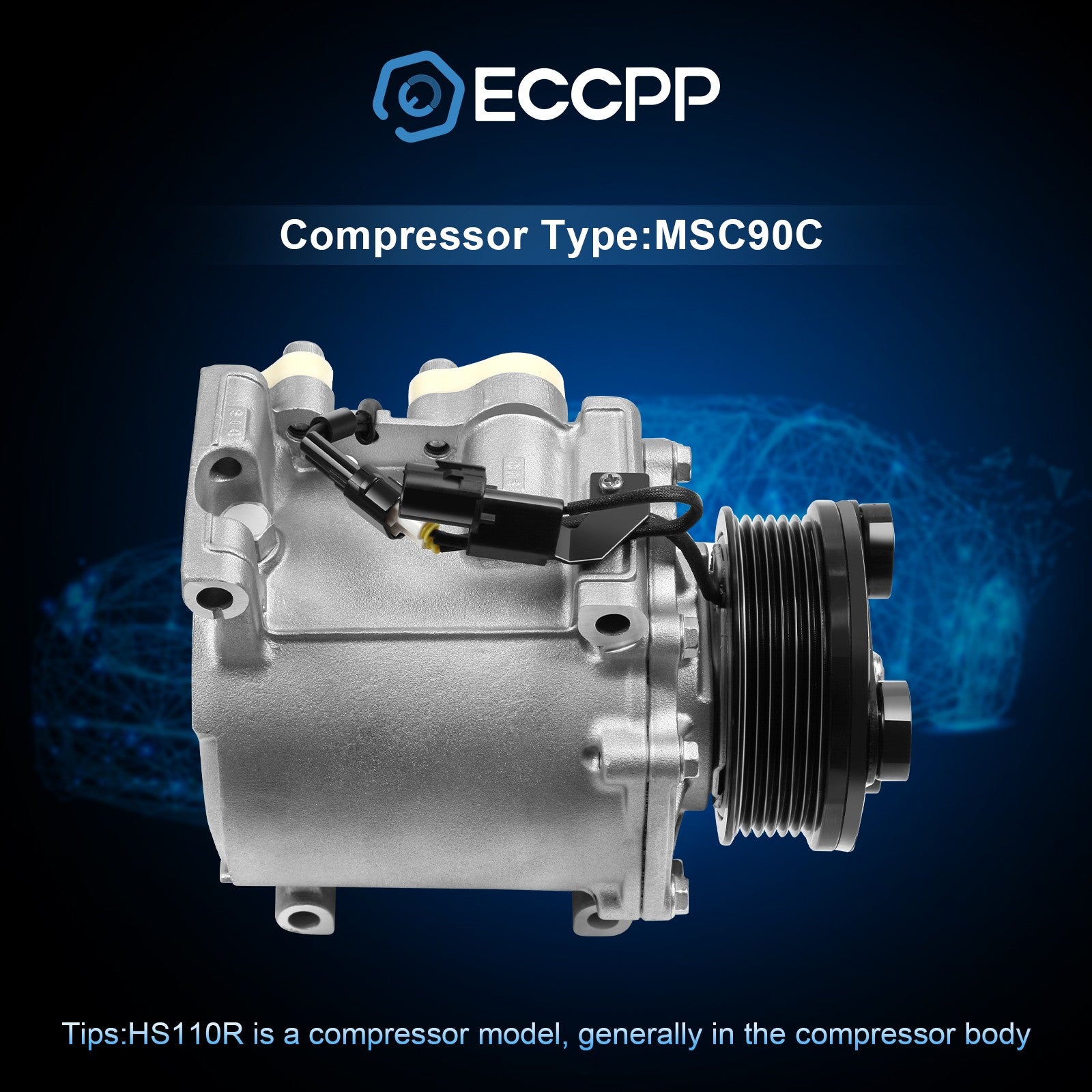 AC Compressor For Chrysler Sebring Dodge Stratus Mitsubishi Lancer Eclipse MITSUBISHI