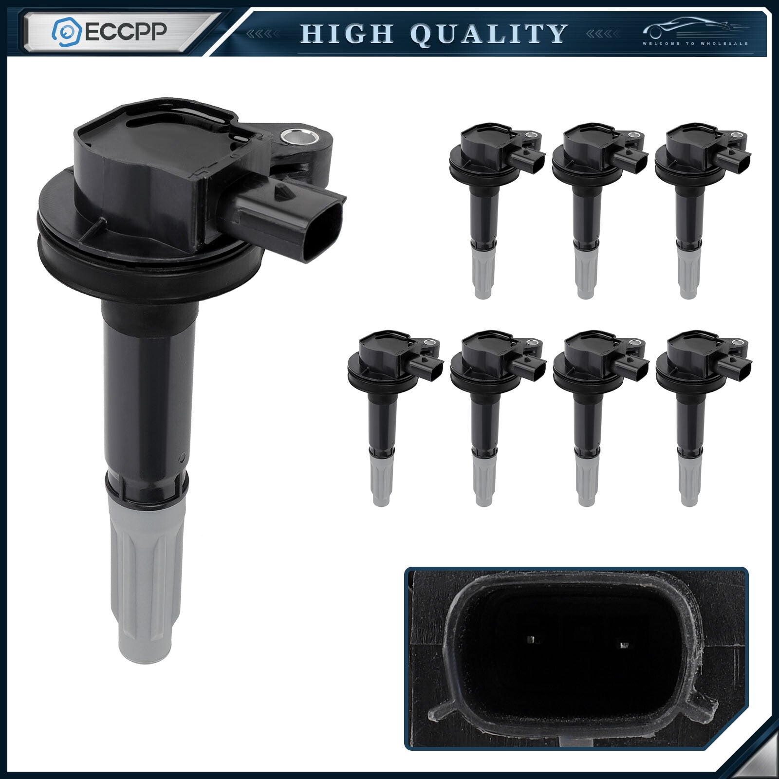 ECCPP 8 Ignition Coils For V8 5.0L Ford F150 Truck Mustang 11 12 2013 2014 2015 ECCPP