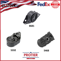 ENGINE MOTOR & TRANS MOUNT SET FOR 1991-1996 INFINITI G20 2.0L MANUAL 6B93BC-57