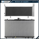 Aluminum Radiator & AC Condenser Cooling Kit For 12 2013 2014-2017 Toyota Camry 6B93BC-57