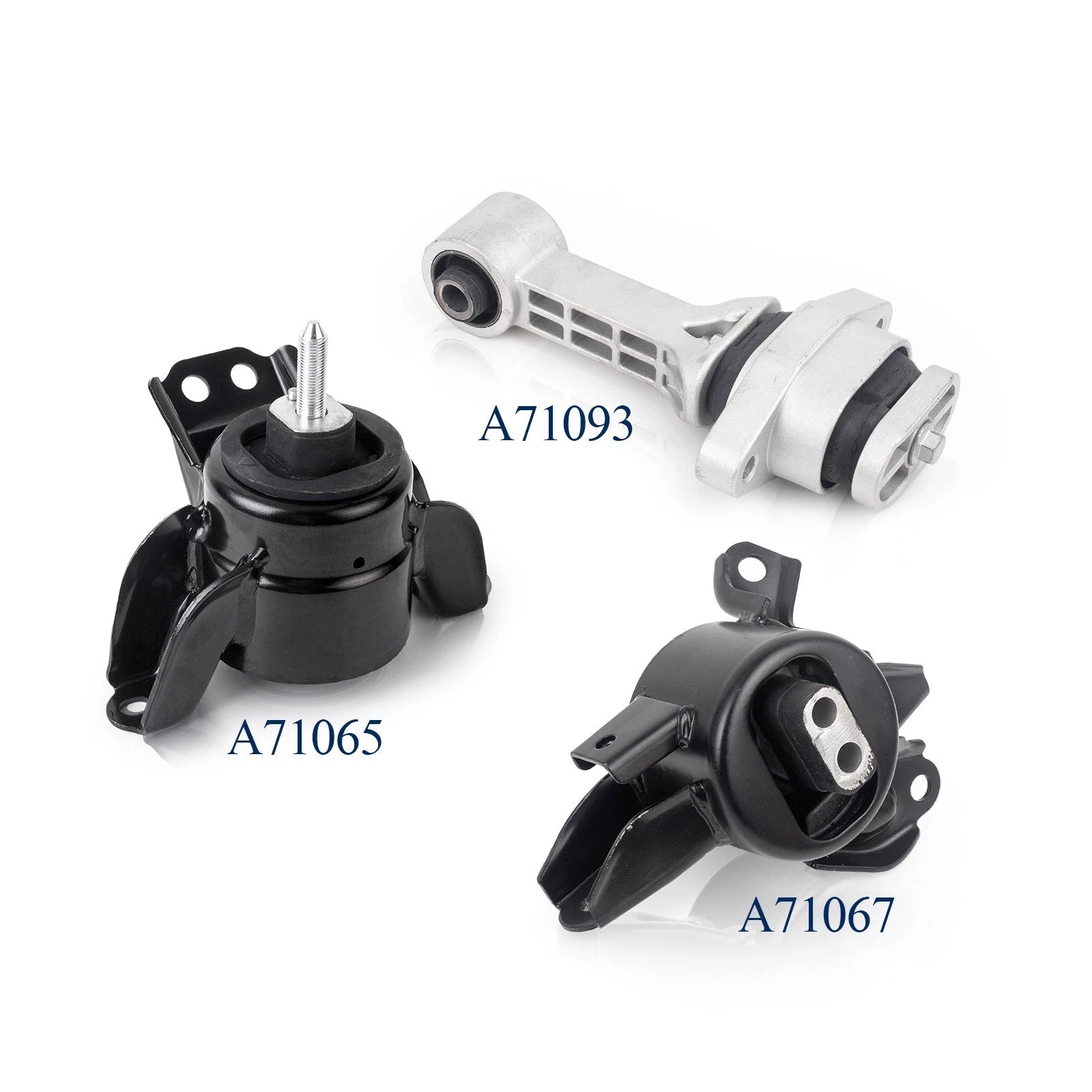 Engine mount set compatible with Kia 14-19 Soul l4 1.6l 2.0l 6B93BC-57