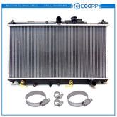 Radiator For Honda Accord Prelude with Universal Oil Hose Clamps Kit CU19 6B93BC-57