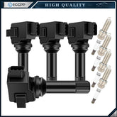 4 For 2.5L H4 Subaru Forester Impreza 2.0L 2011 2012 Ignition Coil Spark Plugs 6B93BC-57