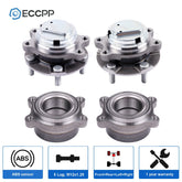 4X Wheel Hub Bearings & Modules Front Rear For Infiniti FX35 Base 3.5L RWD 2009 6B93BC-57