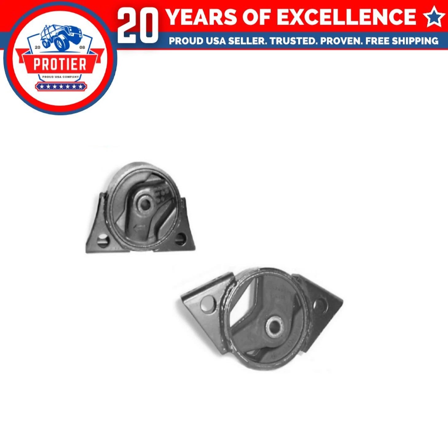 F & R Motor Mount 2PCS Set Compatible for 1993-2001 Nissan Altima 2.4L 6B93BC-57