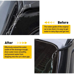 Water Rain Diverters Gutter Extension For Jeep Wrangler JK 2007-17 Accessories A 6B93BC-57