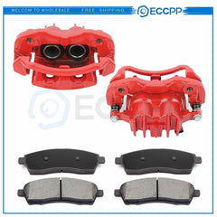 Rear Brake Pads Set Brake Calipers 6Pcs Kit For 2000-2005 Ford Excursion 6B93BC-57