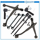Fits 1999-03 Ford Windstar 8PCS Front Lower Control Arms Sway Bars Tie Rods Set KOEEP
